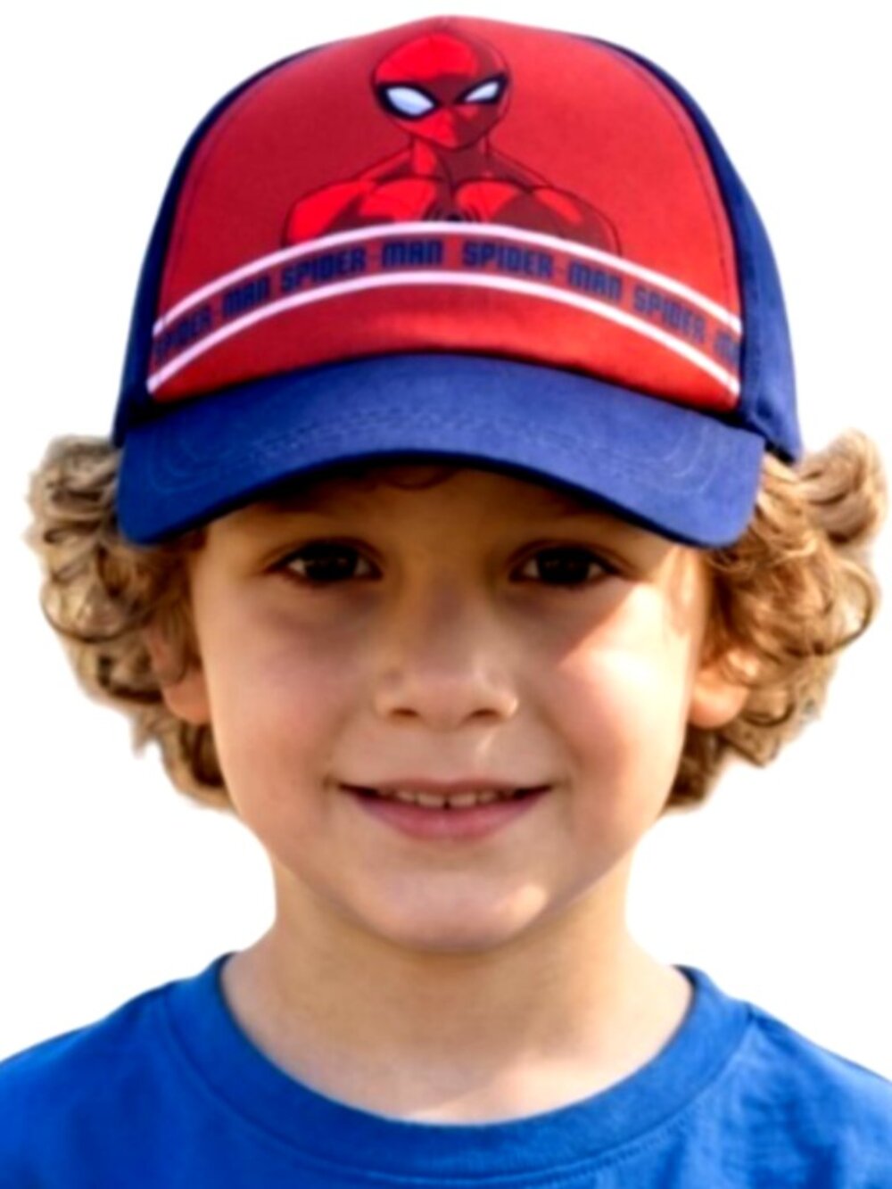 Marvel Spider-Man Boy's Blue Red Adjustable Snapback Baseball Cap Hat NWT Rare